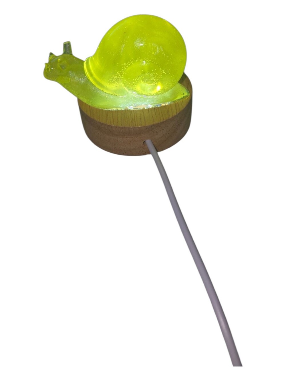 Resin Hand‑Crafted Accent Lamp | Snail Figurine Night Light
